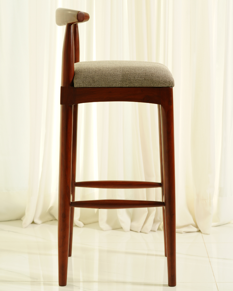 Sandstone Bar Stool (Dark Brown)