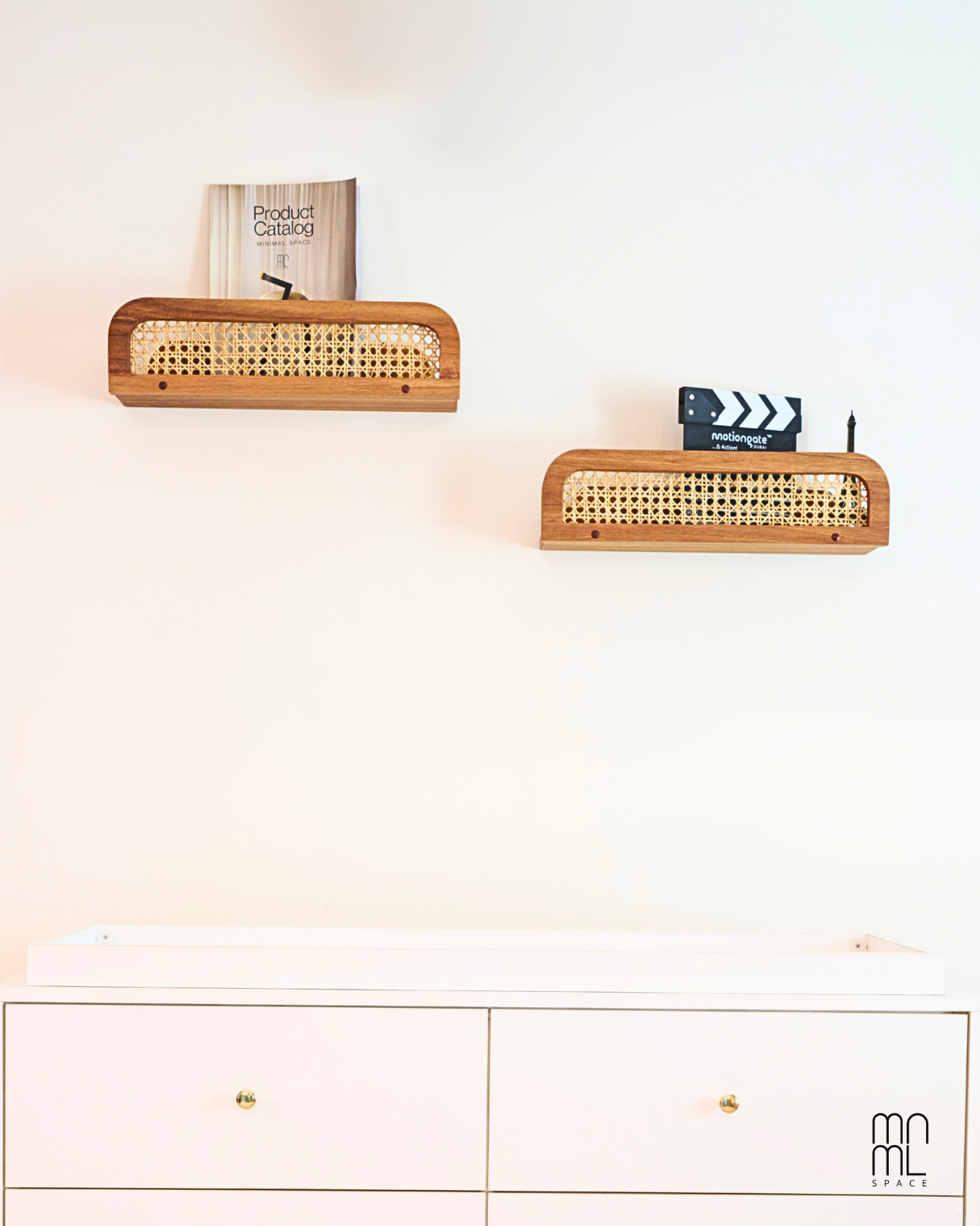 Cane Floating Shelf