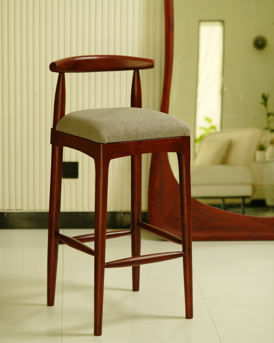 Sandstone Bar Stool (Dark Brown)