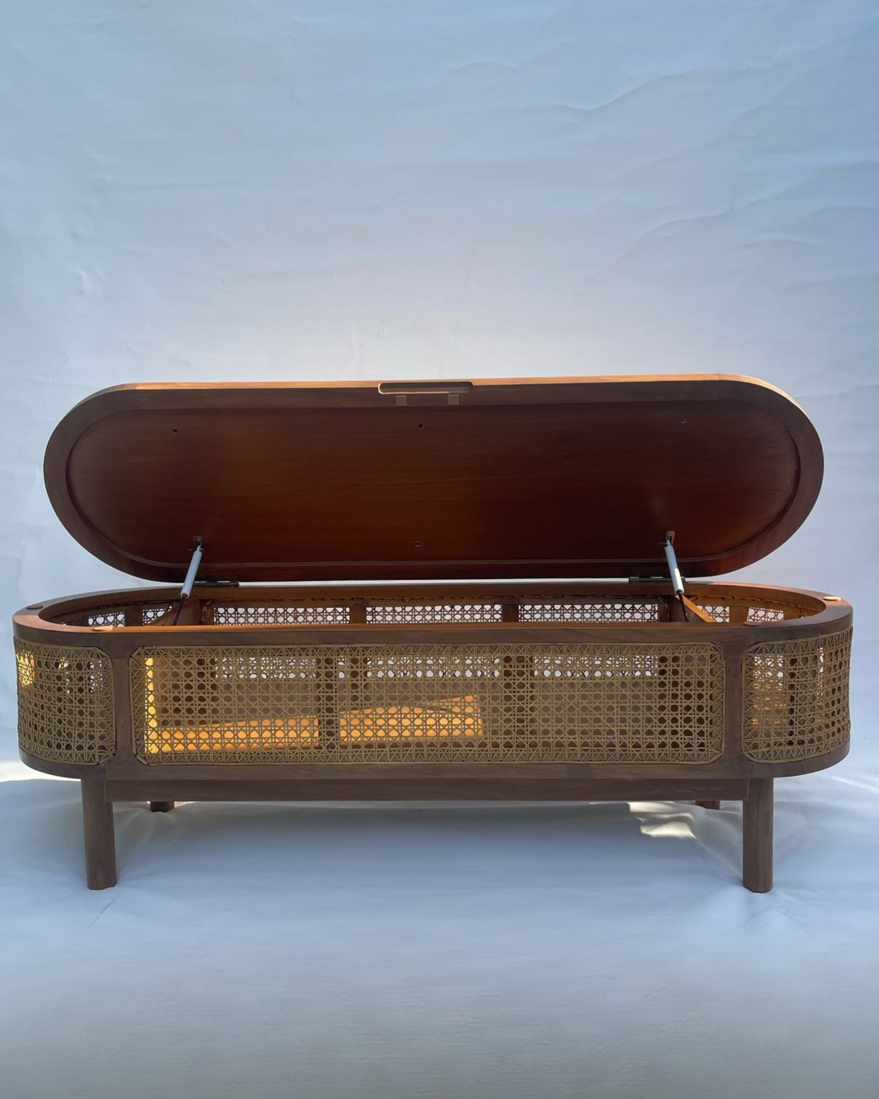 Cane Ottoman