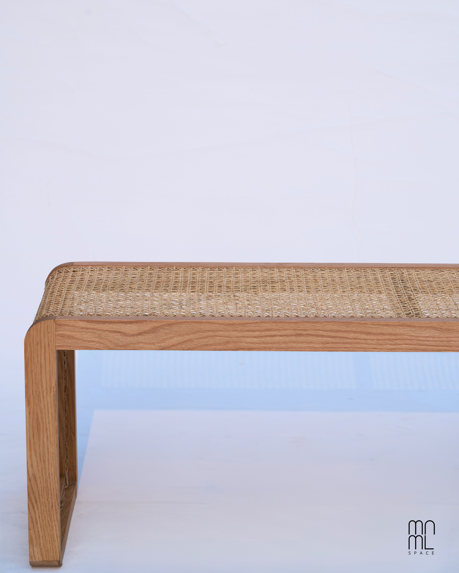 Ochre Cane Bench