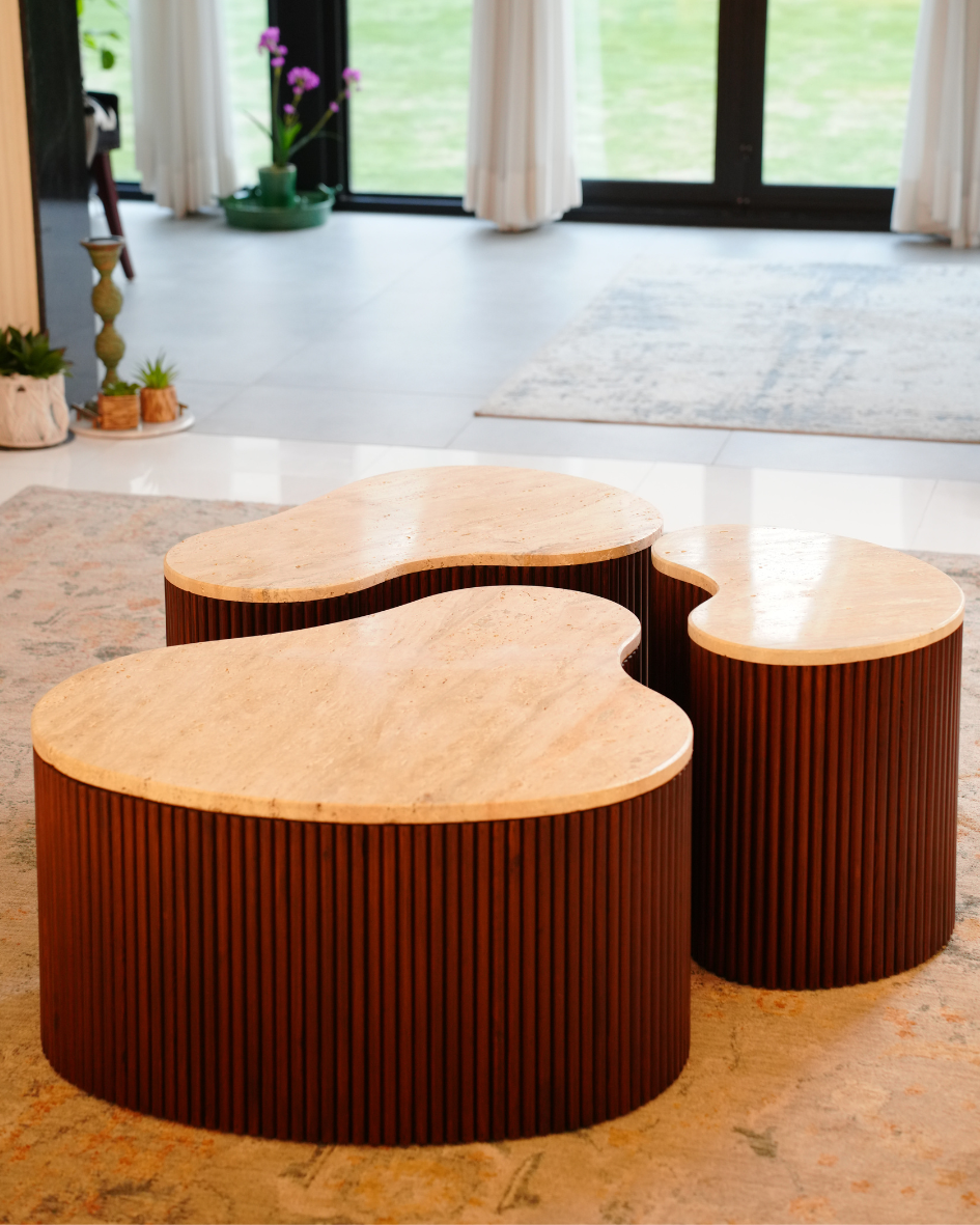 Oak & Stone Coffe Table
