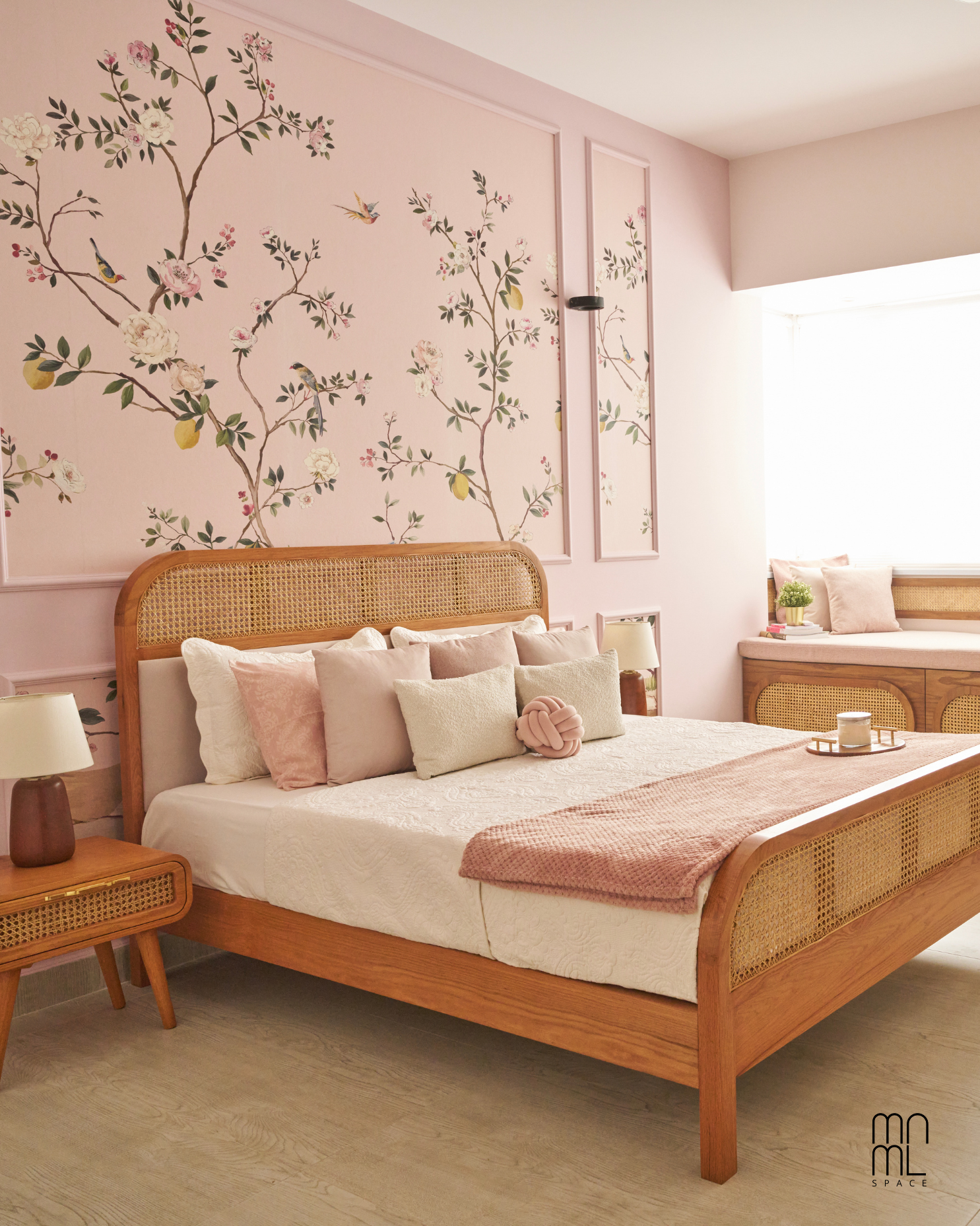 Sakura Cane Bed