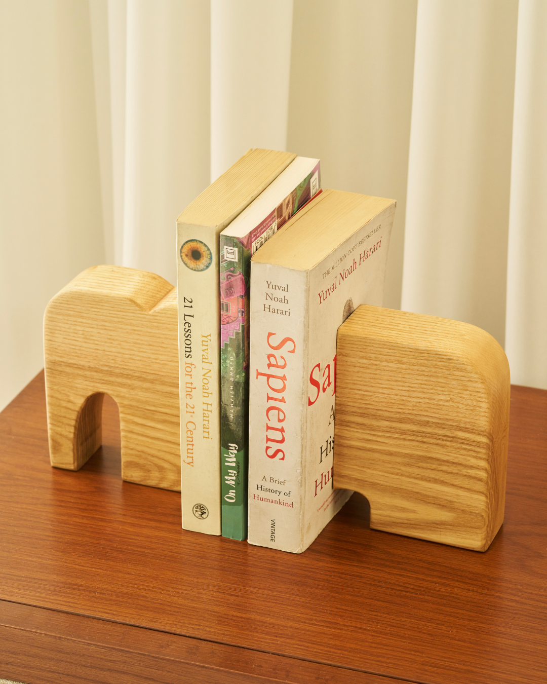 Suzzie Book Ends - Ash Wood, second angle