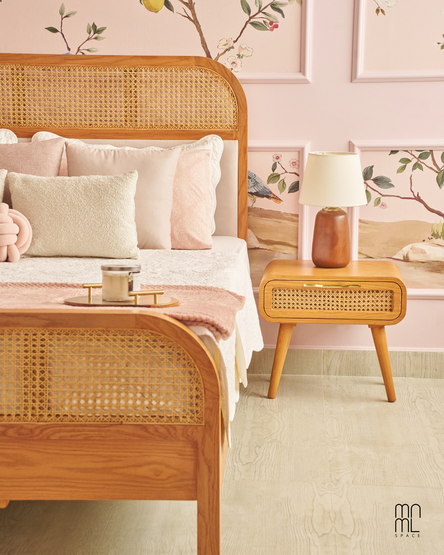 Sakura Cane Bed