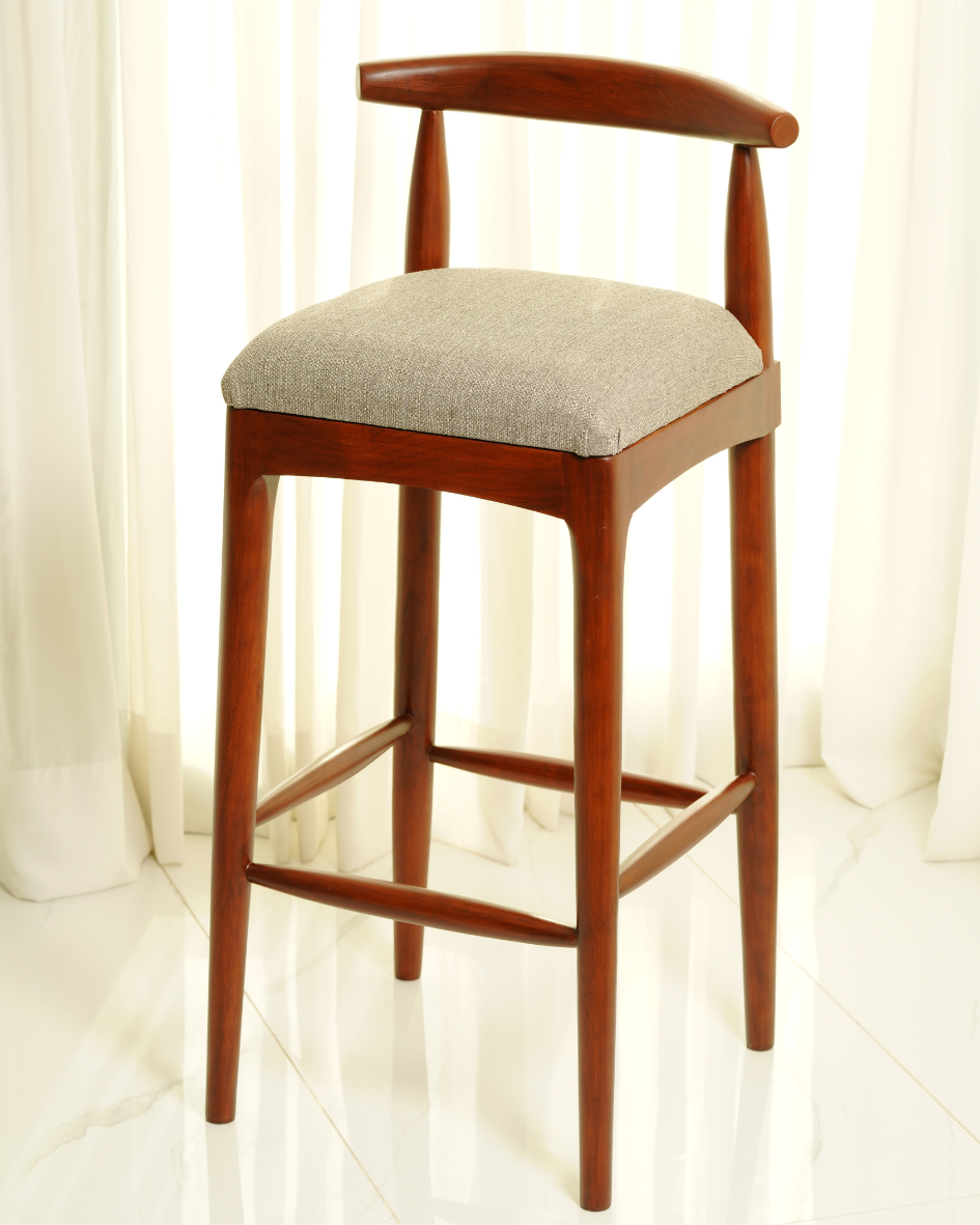 Sandstone Bar Stool (Dark Brown)